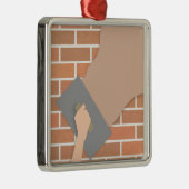 壁を塗ること メタルオーナメント (右)