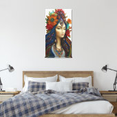 壁を変えるシャクティ鮮やかの精神 キャンバスプリント (インサイチュ (寝室))