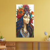 壁を変えるシャクティ鮮やかの精神 キャンバスプリント (インサイチュ (リビング))