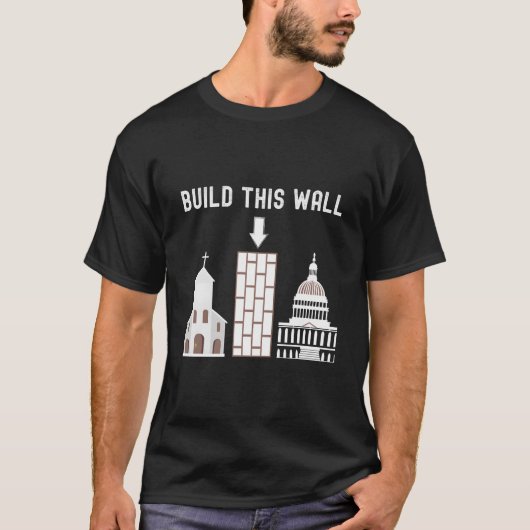 壁を建てる Tシャツ (正面)