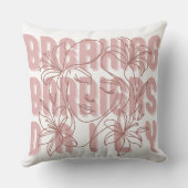 壁を破る毎日の女性エンパワーメント女の子のポー クッション (裏面)