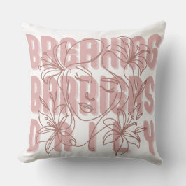 壁を破る毎日の女性エンパワーメント女の子のポー クッション