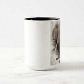 壁を突破する象 マグカップ (中央)