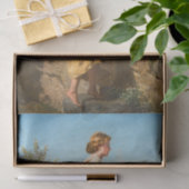 壁を見下ろす美しい女性(ヴィンテージ) 薄葉紙 (ギフト)