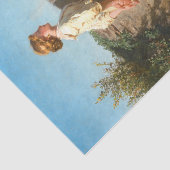 壁を見下ろす美しい女性(ヴィンテージ) 薄葉紙 (詳細)