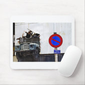 壁を通した悪い駐車 マウスパッド (マウス)