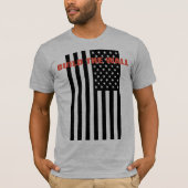 壁を造って下さい-アメリカを素晴らしく再度させて下さい Tシャツ (正面)