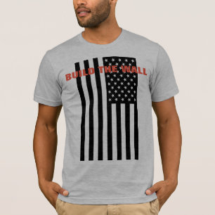 壁を造って下さい-アメリカを素晴らしく再度させて下さい Tシャツ