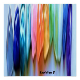 壁アートの啓示の石 ポスター