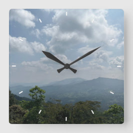 壁カスタム時計(自分の写真や文字を追加) スクエア壁時計