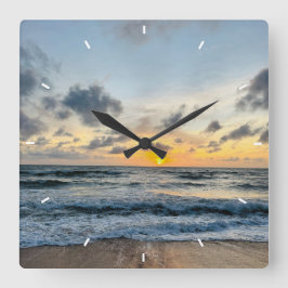 壁カスタム時計(自分の写真や文字を追加) スクエア壁時計
