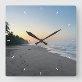 壁カスタム時計(自分の写真や文字を追加) スクエア壁時計