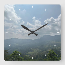 壁カスタム時計(自分の写真や文字を追加) スクエア壁時計