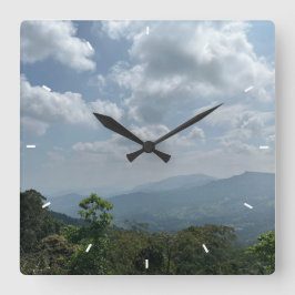 壁カスタム時計(自分の写真や文字を追加) スクエア壁時計