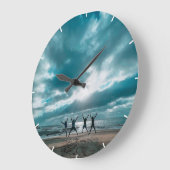 壁カスタム時計(自分の写真や文字を追加) ラージ壁時計 (傾斜)