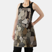 壁カラフル石パターン エプロン (インサイチュ)