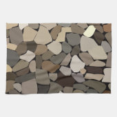 壁カラフル石パターン キッチンタオル (横)