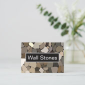 壁カラフル石パターン 名刺 (スタンド正面)