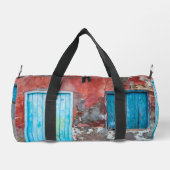 壁カラフル、ドア及びシャッター ダッフルバッグ (裏面)