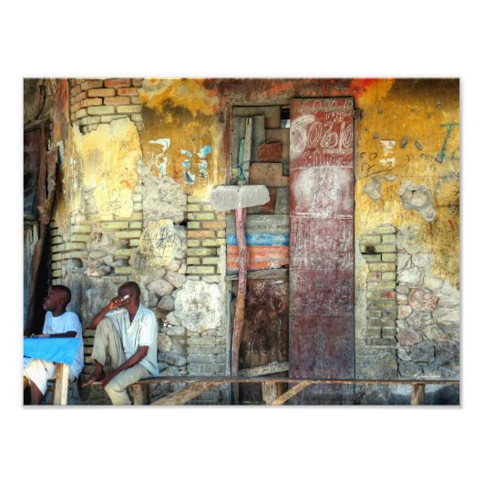 壁カラフル フォトプリント            (正面)