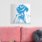 壁キャンバ絵を描ス キャンバスプリント (インサイチュ (リビング))