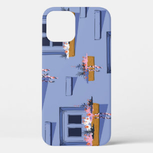 壁クール窓の夏のパターン iPhone 12ケース