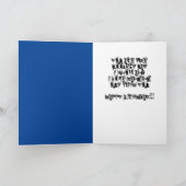 壁クール誕生日カードの猫 カード (内部)