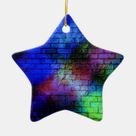 壁グラフィティ セラミックオーナメント