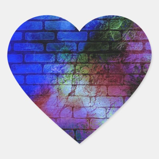 壁グラフィティ ハートシール (正面)