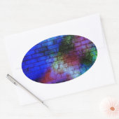 壁グラフィティ 楕円形シール (封筒)