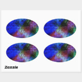 壁グラフィティ 楕円形シール (シート)