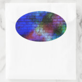 壁グラフィティ 楕円形シール (バッグ)