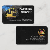 壁グランジ絵を描画家サービス 名刺 (正面/裏面)