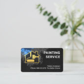 壁グランジ絵を描画家サービス 名刺 (スタンド正面)