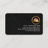 壁グランジ絵を描画家サービス 名刺 (裏面)