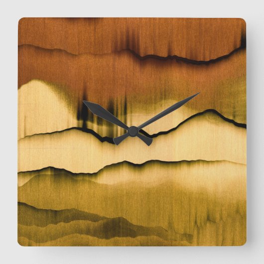 壁コンテンポラリー時計 スクエア壁時計 (正面)