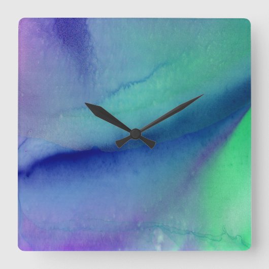 壁コンテンポラリー時計 スクエア壁時計 (正面)