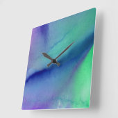 壁コンテンポラリー時計 スクエア壁時計 (傾斜)