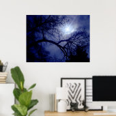 壁サイズツリーシルエットポスター ポスター (ホームオフィス)