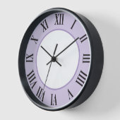 壁スタイリッシュ時計 – 薄紫色 壁時計 (傾斜)