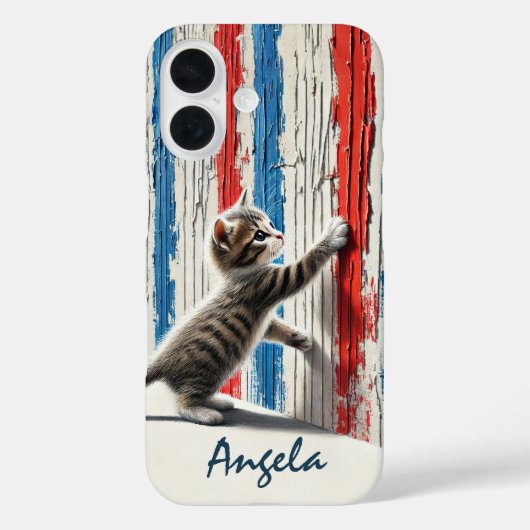 壁ストライプののキッストライプのテン Case-Mate iPhoneケース (裏面)