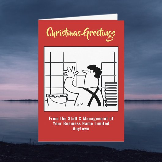 壁タイルとグラウト付きクリスマスカード シーズンカード