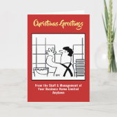 壁タイルとグラウト付きクリスマスカード シーズンカード (正面)