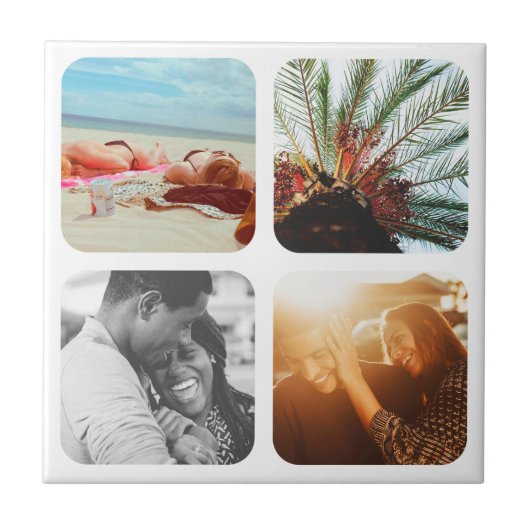 壁タイル4写真テンプレート丸いホーム タイル (正面)