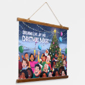 壁タペストリー 吊り下げ型タペストリー (傾斜あり)