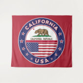 壁タペストリー（赤いバージョン） タペストリー (正面(横))