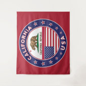 壁タペストリー（赤いバージョン） タペストリー (正面)