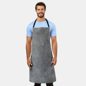 壁テクスチャ木目模様石 エプロン (着用した状態)