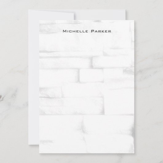 壁デザインプロフェッショナルプレインミニマリストモダン ノートカード (正面)