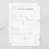 壁デザインプロフェッショナルプレインミニマリストモダン ノートカード (正面/裏面)